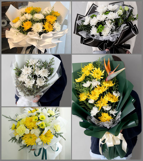 贵州贵阳花溪区白事花束代送